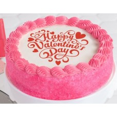 Pretty in Pink Valentine's Day Cake 
